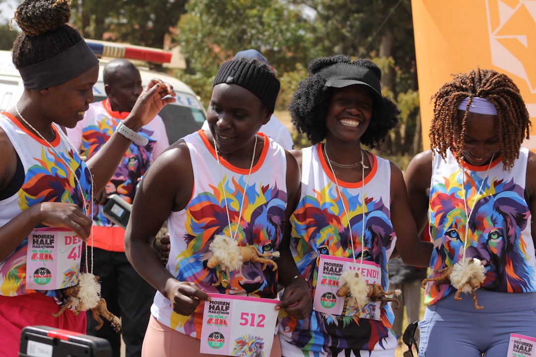 Runners celebrating after a social run